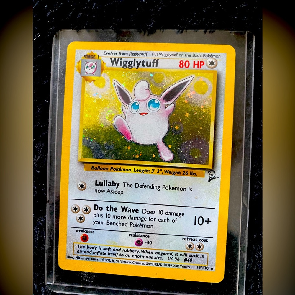 Wigglytuff holo Pokémon card